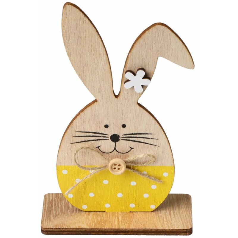 Happyshopping - 1 pieza de adornos de madera, conejos, conejito, etiquetas para soporte de mesa con cinta de huevo de Pascua, manualidades de madera
Happyshopping - 1 pieza de adornos de madera, conejos, conejito, etiquetas para soporte de mesa con cinta de huevo de Pascua, manualidades de madera