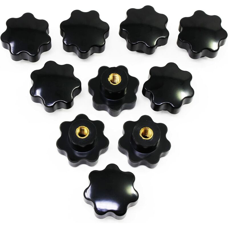 10 piezas rosca interior de plástico M8 Botón de sujeción Botón de botón en forma de estrella
10 piezas rosca interior de plástico M8 Botón de sujeción Botón de botón en forma de estrella