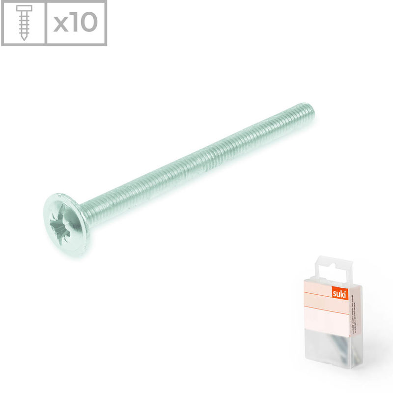 10 Tornillos de carpintero de estrella fabricados en acero zincado, medidas 4x25mm
10 Tornillos de carpintero de estrella fabricados en acero zincado, medidas 4x25mm