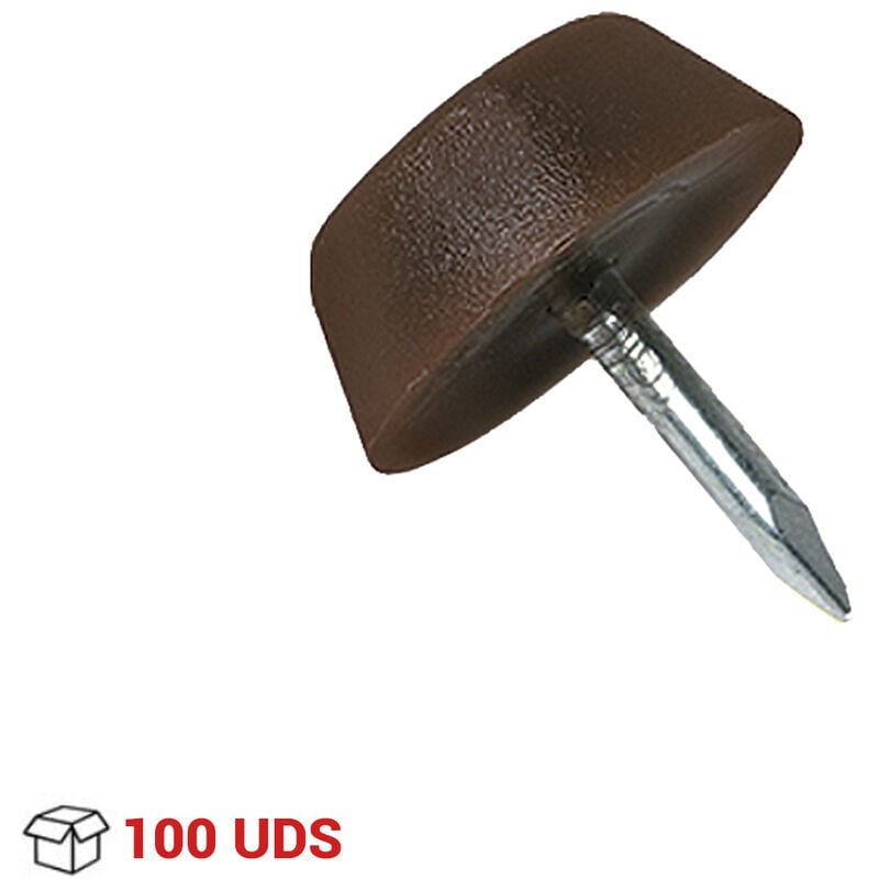 REI - 100 Deslizadores de muebles con clavo, fabricado en plástico y con acabado marrón
REI - 100 Deslizadores de muebles con clavo, fabricado en plástico y con acabado marrón