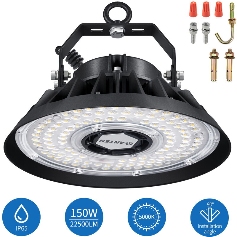 100W UFO LED Industrial 4000K, 13000Lm IP65 UFO Led de Alta Bahía para Interior/Exterior Almacén Comercial
100W UFO LED Industrial 4000K, 13000Lm IP65 UFO Led de Alta Bahía para Interior/Exterior Almacén Comercial