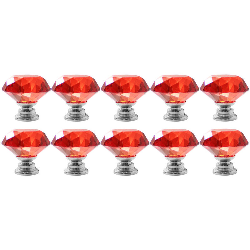 Stoex - 10PCS 30MM Tirador de Mueble (Rojo)Vidrio Cristalino Perilla de Puerta de Forma de Diamante Cajón Tirador para Aabinete Cajón Armario
Stoex - 10PCS 30MM Tirador de Mueble (Rojo)Vidrio Cristalino Perilla de Puerta de Forma de Diamante Cajón Tirador para Aabinete Cajón Armario