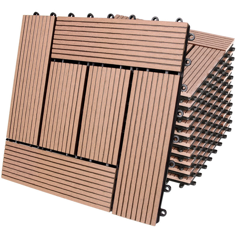 Set de 11-22-44 Baldosas de WPC Montaje por clips 30x30cm - Color diseño y cantidad a elección 11x Mosaico terracota - Deuba
Set de 11-22-44 Baldosas de WPC Montaje por clips 30x30cm - Color diseño y cantidad a elección 11x Mosaico terracota - Deuba