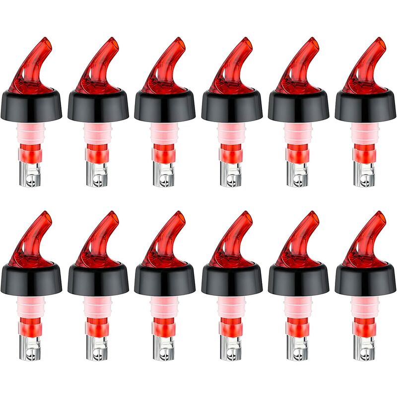 12 Vertedor automático de botellas con medición, vertedor de botellas con pico con cola y cuello, vertidores de botellas de licor Jigger de botellas
12 Vertedor automático de botellas con medición, vertedor de botellas con pico con cola y cuello, vertidores de botellas de licor Jigger de botellas