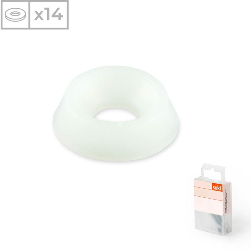 Suki - Pack 14 Ovalillos | Fabricados en Plástico con Acabado Blanco | Medidas: 5,3x15mm
Suki - Pack 14 Ovalillos | Fabricados en Plástico con Acabado Blanco | Medidas: 5,3x15mm