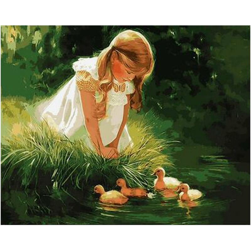 Happyshopping - 16 x 20 pulgadas DIY pintura al oleo sobre lienzo pintura por numero Kit mujeres nina patron para adultos ninos principiantes
Happyshopping - 16 x 20 pulgadas DIY pintura al oleo sobre lienzo pintura por numero Kit mujeres nina patron para adultos ninos principiantes