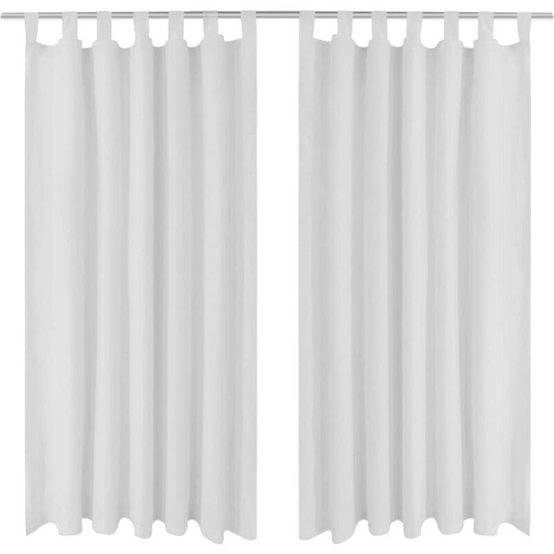 Cortinas Micro-Satinadas con Trabillas 2 Unidades Blancas 140x225 cm - Blanco - Vidaxl
Cortinas Micro-Satinadas con Trabillas 2 Unidades Blancas 140x225 cm - Blanco - Vidaxl