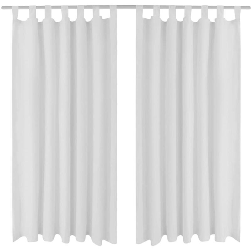 Cortinas Micro-Satinadas con Trabillas 2 Unidades Blancas 140x245 cm - Blanco - Vidaxl
Cortinas Micro-Satinadas con Trabillas 2 Unidades Blancas 140x245 cm - Blanco - Vidaxl