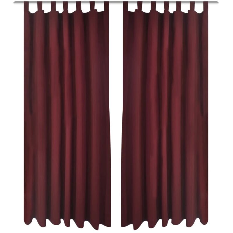 Cortinas Micro-Satinadas con Trabillas 2 Unidades Color Burdeos 140x245 cm - Rojo - Vidaxl
Cortinas Micro-Satinadas con Trabillas 2 Unidades Color Burdeos 140x245 cm - Rojo - Vidaxl