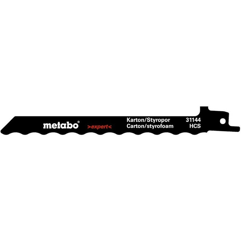 Metabo - 631144000 Blister de 2 hojas de sierra de sable Cartón Estiropor Mat.aislante Cuchillo afilado HCS 150x1,0 mm
Metabo - 631144000 Blister de 2 hojas de sierra de sable Cartón Estiropor Mat.aislante Cuchillo afilado HCS 150x1,0 mm