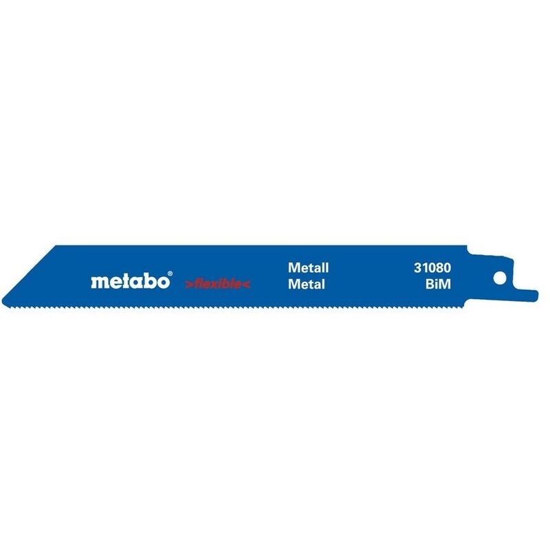 Metabo - 631080000 Blister de 2 hojas de sierra de sable Chapas Perfiles Triscado Fresado BiM 150x0,9 mm
Metabo - 631080000 Blister de 2 hojas de sierra de sable Chapas Perfiles Triscado Fresado BiM 150x0,9 mm