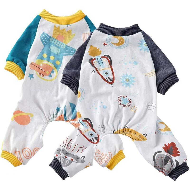 2 paquetes de pijamas de algodón suave para perros, pijamas para perros, cachorro, gato, astronauta, nave espacial código M
2 paquetes de pijamas de algodón suave para perros, pijamas para perros, cachorro, gato, astronauta, nave espacial código M
