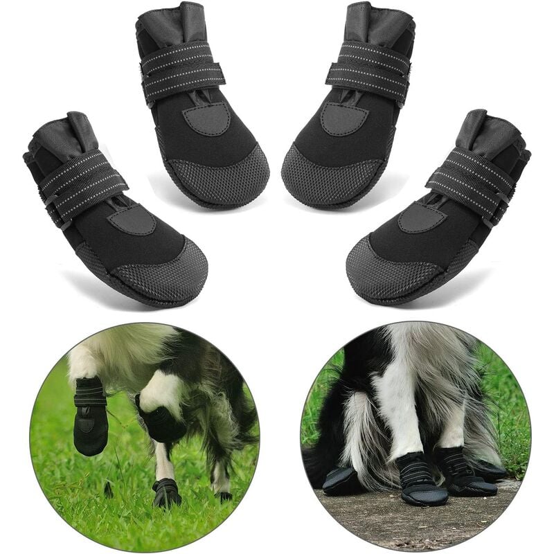 2 pares de botas protectoras, zapatos para perros con suelas suaves y antideslizantes, adecuados para perros pequeños y medianos (1 #)
2 pares de botas protectoras, zapatos para perros con suelas suaves y antideslizantes, adecuados para perros pequeños y medianos (1 #)