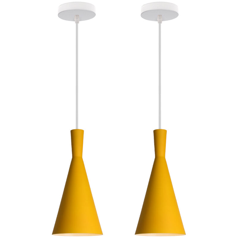 2 Piezas Lámpara Colgante Minimalista Nórdica Amarillo Lustre Retro Creativa de Metal Lámpara de Techo Interior Moderna para Dormitorio Mesita de
2 Piezas Lámpara Colgante Minimalista Nórdica Amarillo Lustre Retro Creativa de Metal Lámpara de Techo Interior Moderna para Dormitorio Mesita de
