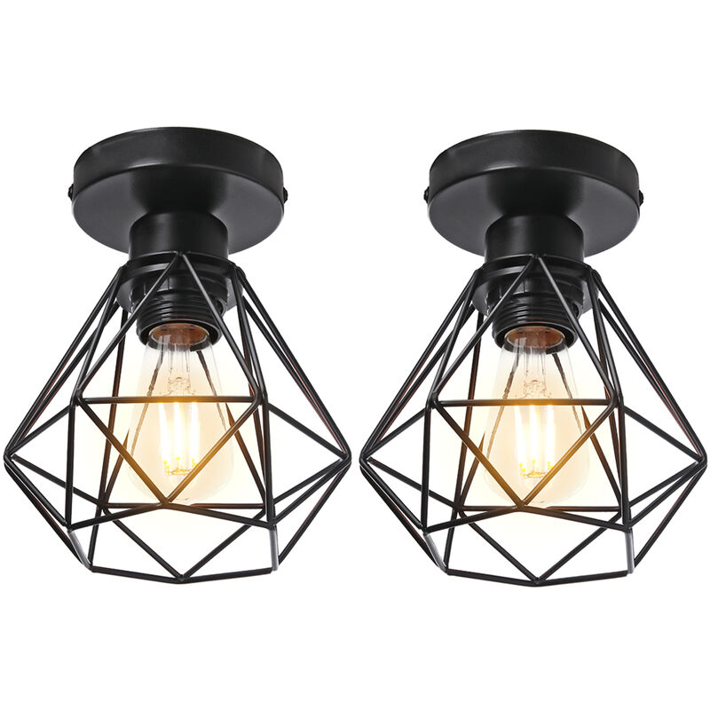 Stoex - 2 Piezas Lámpara de Techo de Jaula de Metal Lámpara Industrial Retro Lámpara Colgante Creativa para Interior Bar Club Negro
Stoex - 2 Piezas Lámpara de Techo de Jaula de Metal Lámpara Industrial Retro Lámpara Colgante Creativa para Interior Bar Club Negro