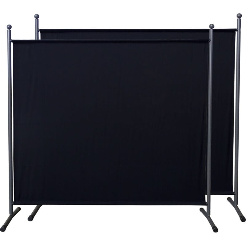 2 piezas Paravent 180 x 178 cm tela separador de ambientes partición jardín grande Biombo tabique balcón privacidad Negro
2 piezas Paravent 180 x 178 cm tela separador de ambientes partición jardín grande Biombo tabique balcón privacidad Negro