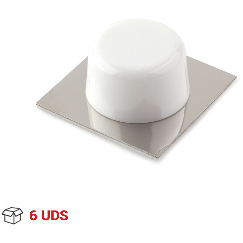 6 Topes de puerta adhesivo marca REI, fabricado en plástico, con acabado cromo brillo/blanco, forma circular y diseño clásico
6 Topes de puerta adhesivo marca REI, fabricado en plástico, con acabado cromo brillo/blanco, forma circular y diseño clásico
