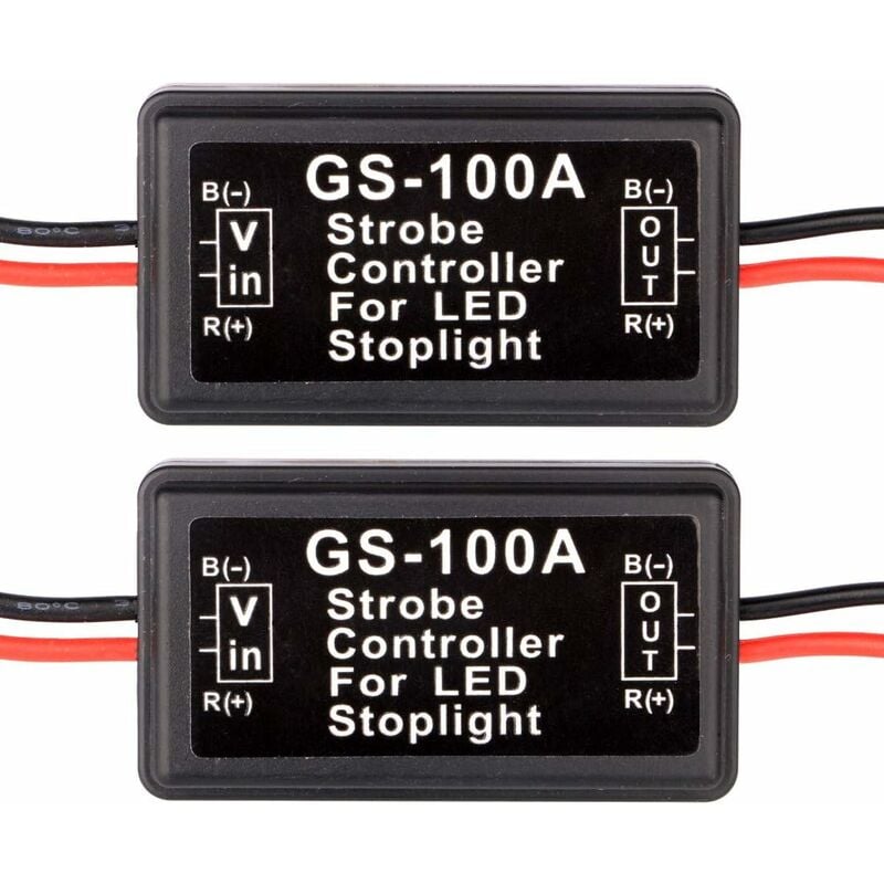 2 uds LED Flash estroboscópico controlador luz de freno señal de giro luz de freno módulo estroboscópico para motocicletas coches camiones (solo para
2 uds LED Flash estroboscópico controlador luz de freno señal de giro luz de freno módulo estroboscópico para motocicletas coches camiones (solo para