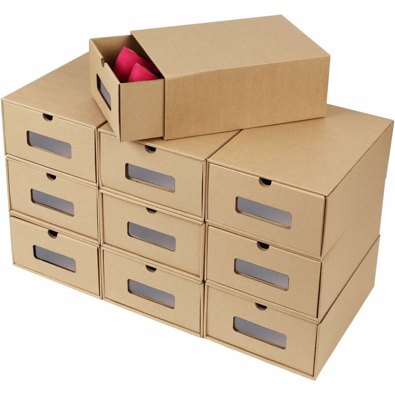 Femor - 20 Cajas de Papel Kraft para Zapatos Apilable, Zapatero Cajón Plegable, Caja de Almacenamiento, Ahorro de Espacio, Tamaño Grande (33,5 x 23 x
Femor - 20 Cajas de Papel Kraft para Zapatos Apilable, Zapatero Cajón Plegable, Caja de Almacenamiento, Ahorro de Espacio, Tamaño Grande (33,5 x 23 x
