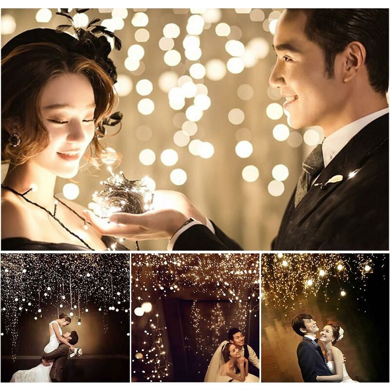 2*100 luces LED de cadena IP44 luces blancas cálidas impermeables de 8M para fiesta de Navidad
2*100 luces LED de cadena IP44 luces blancas cálidas impermeables de 8M para fiesta de Navidad