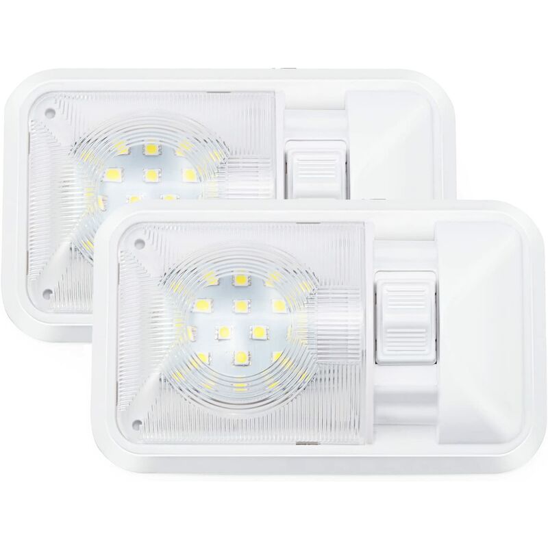 2PCS 12V LED Luces interiores Auto Caravana Lámpara LED Bombilla 800LM Luz blanca natural con interruptor para automóvil Vehículo Camión Remolque
2PCS 12V LED Luces interiores Auto Caravana Lámpara LED Bombilla 800LM Luz blanca natural con interruptor para automóvil Vehículo Camión Remolque