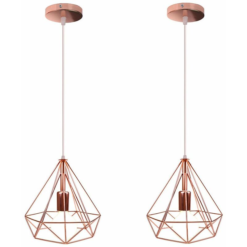 2PCS Lámparas de Colgar Contemporánea Oro Rosa Lámparas de Colgar Moderna Jaula Colgante de Luz Lámparas de Techo de Diamante Pantalla de Lámpara de
2PCS Lámparas de Colgar Contemporánea Oro Rosa Lámparas de Colgar Moderna Jaula Colgante de Luz Lámparas de Techo de Diamante Pantalla de Lámpara de