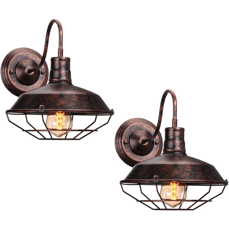 Stoex - 2PCS Apliques de Pared Antigua Creativa Apliques de Pared de Metal de Hierro Forjado Lámpara de Pared Nostálgico Retro Industrial para Cafe
Stoex - 2PCS Apliques de Pared Antigua Creativa Apliques de Pared de Metal de Hierro Forjado Lámpara de Pared Nostálgico Retro Industrial para Cafe
