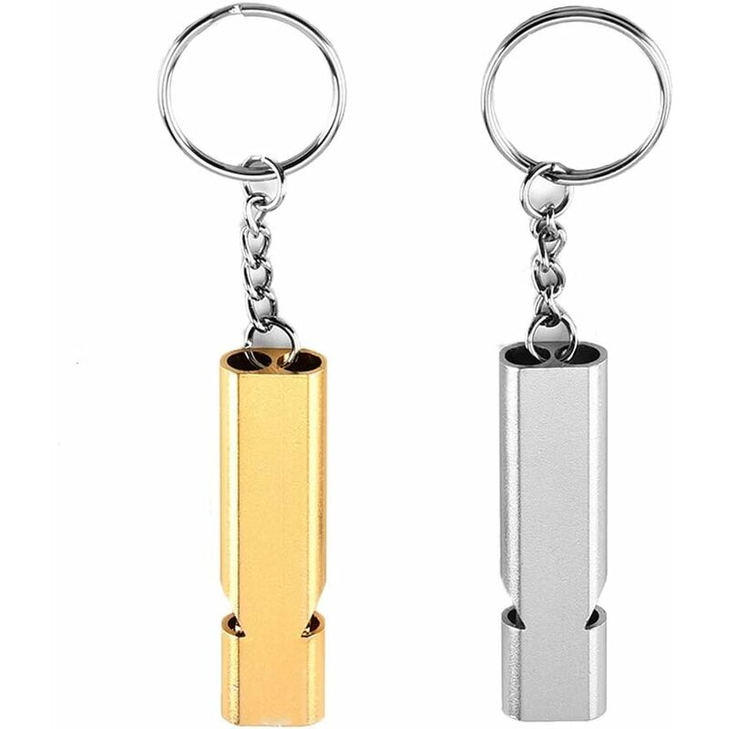 2pcs Silbato de Emergencia, Doble Tubos High Decibel Silbido, Silbato Supervivencia, para Deportes al Aire Libre, Entrenamiento de Mascotas y
2pcs Silbato de Emergencia, Doble Tubos High Decibel Silbido, Silbato Supervivencia, para Deportes al Aire Libre, Entrenamiento de Mascotas y