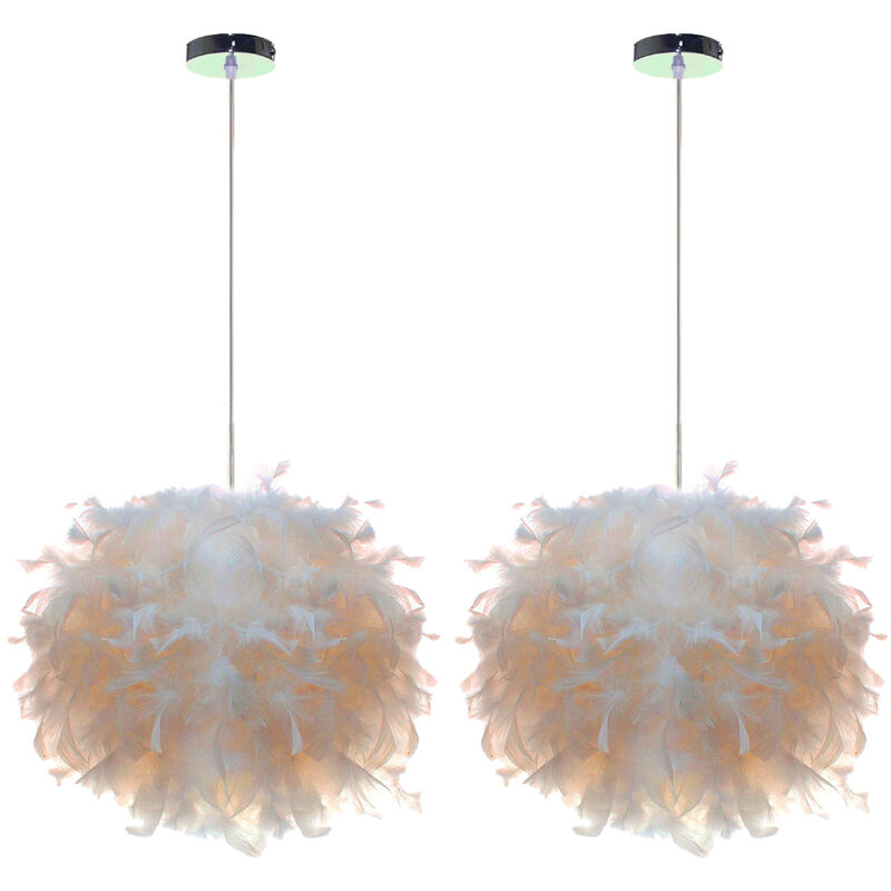 (2PCS)Lámparas de Colgar Nórdica 25CM E27 Lámpara de Techo Creativa Romántica Lámparas de Colgar de Pluma Blanca Pura Colgante de Luz Moderna
(2PCS)Lámparas de Colgar Nórdica 25CM E27 Lámpara de Techo Creativa Romántica Lámparas de Colgar de Pluma Blanca Pura Colgante de Luz Moderna