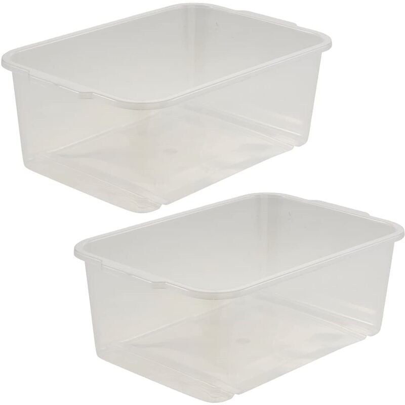2x Caja de almacenaje, Plástico resistente (PP), 4,5 l, 30 x 20 x 11 cm, Wilma, Transparente neutro
2x Caja de almacenaje, Plástico resistente (PP), 4,5 l, 30 x 20 x 11 cm, Wilma, Transparente neutro