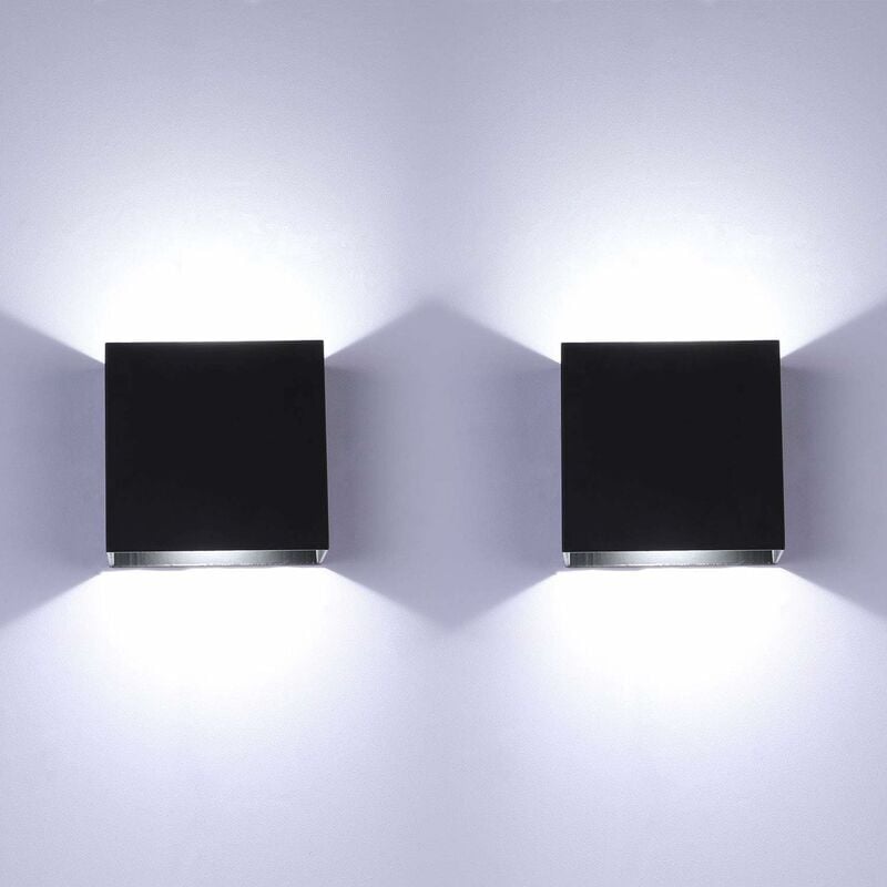 Stoex - 2X Apliques de Pared Led Moderna 6W Cubo Blanco Frío Lámpara de Pared Creativa Lámpara Simple para Corredor Loft Negro 
Stoex - 2X Apliques de Pared Led Moderna 6W Cubo Blanco Frío Lámpara de Pared Creativa Lámpara Simple para Corredor Loft Negro