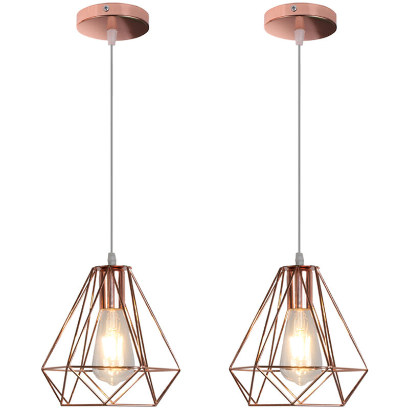 2X Metal Diamante 20CM Araña de Luces Industrial Lámparas de Colgar Vintage Lámpara de Techo Rústica Moderna para Loft Cafe Dining Decoración de
2X Metal Diamante 20CM Araña de Luces Industrial Lámparas de Colgar Vintage Lámpara de Techo Rústica Moderna para Loft Cafe Dining Decoración de