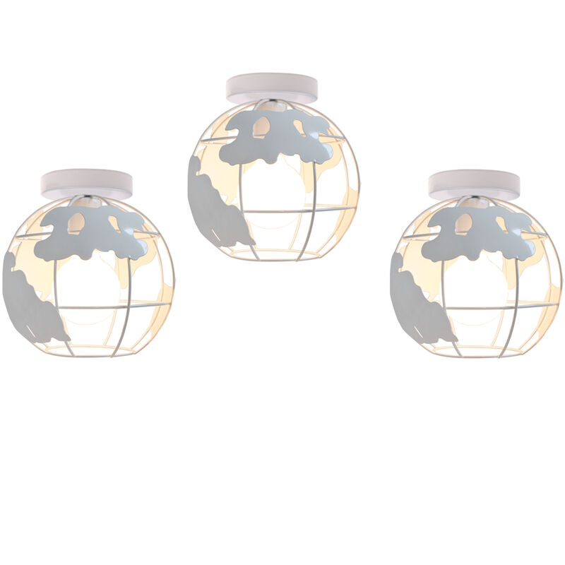 3 piezas lámpara colgantes creativos, lámpara suspensa de diseño esférico, plafones de metal regulables en altura, Ø 20 cm, blanco - blanco
3 piezas lámpara colgantes creativos, lámpara suspensa de diseño esférico, plafones de metal regulables en altura, Ø 20 cm, blanco - blanco