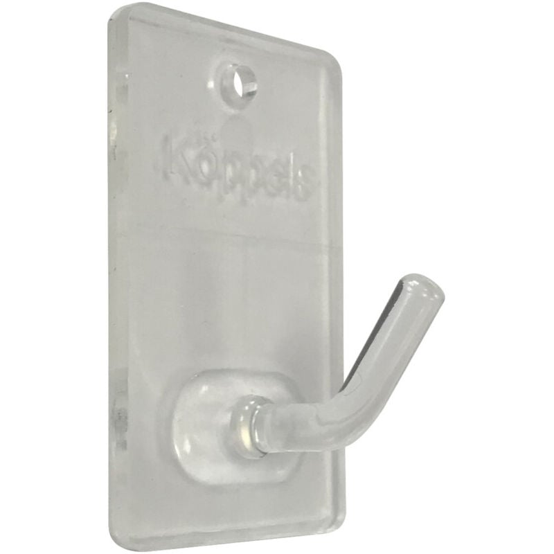 Koppels - 3 ud. percha pequeña blanca plástica transparente adhesivo o tornillo (Köppels P2001T) (Blíster)
Koppels - 3 ud. percha pequeña blanca plástica transparente adhesivo o tornillo (Köppels P2001T) (Blíster)