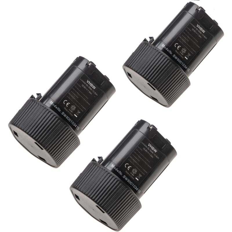 3 x vhbw Set baterías 1500mAh para herramienta Makita DA330DWE, DF330DWEX2, DF330DWEX3, DF330DWXP, HS300DWJ
3 x vhbw Set baterías 1500mAh para herramienta Makita DA330DWE, DF330DWEX2, DF330DWEX3, DF330DWXP, HS300DWJ