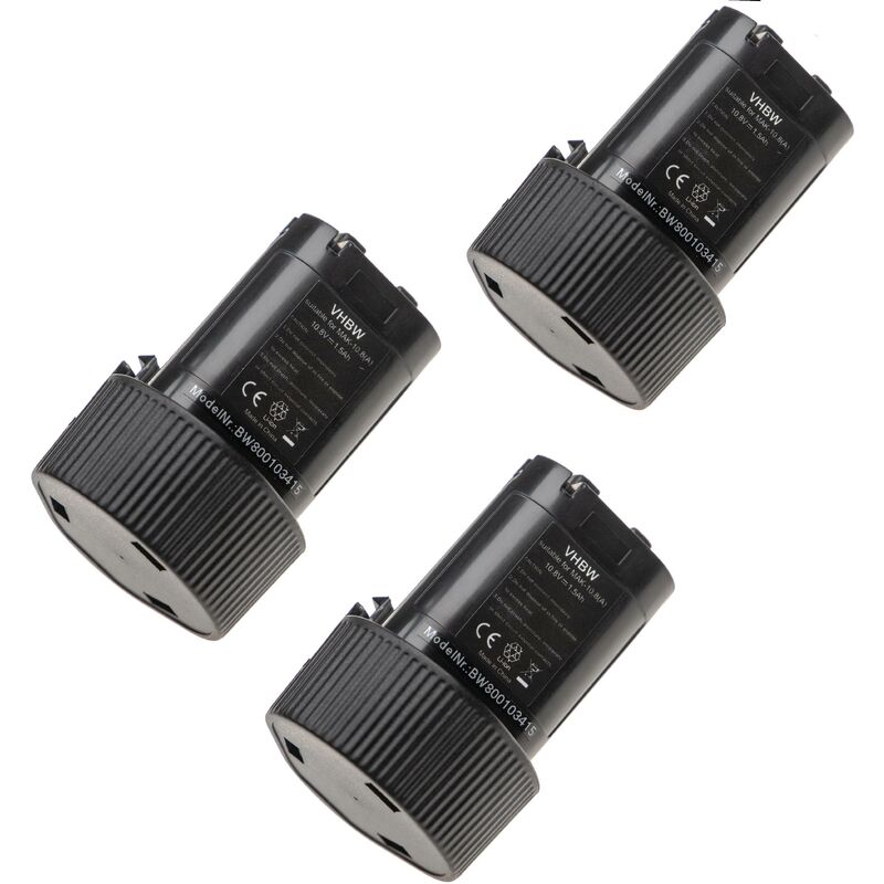 3 x Set baterías 1500mAh para herramienta Makita TD090DWX, TD090DWXW, UH200, UH200DWE, UH200DWEX, UM164 - Vhbw
3 x Set baterías 1500mAh para herramienta Makita TD090DWX, TD090DWXW, UH200, UH200DWE, UH200DWEX, UM164 - Vhbw