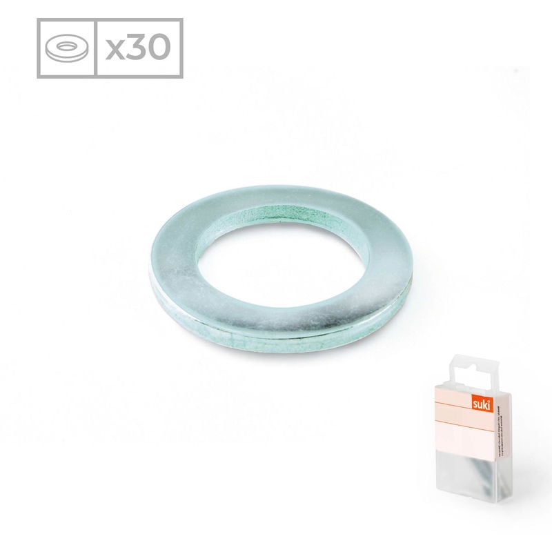 Pack 30 Arandelas Planas | Fabricadas en Acero Zincado | Métrica: 5 | Material de Alta Resistencia
Pack 30 Arandelas Planas | Fabricadas en Acero Zincado | Métrica: 5 | Material de Alta Resistencia