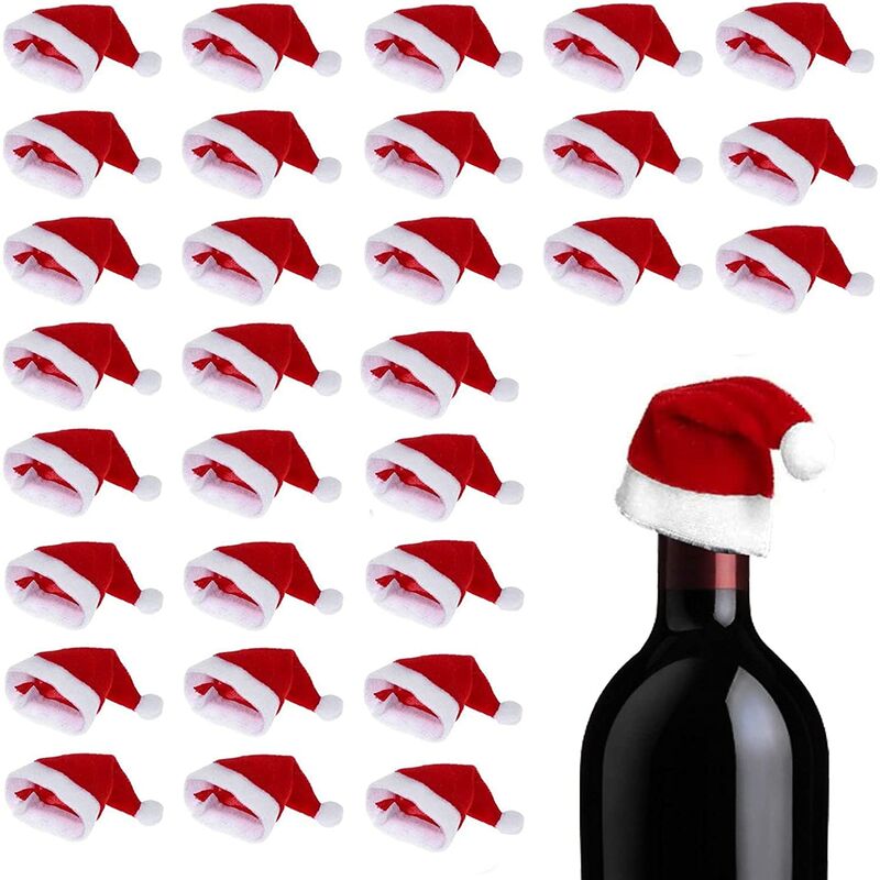 30 piezas Mini sombrero de Papá Noel, cubierta de botellas de vino, decoración navideña para el hogar
30 piezas Mini sombrero de Papá Noel, cubierta de botellas de vino, decoración navideña para el hogar