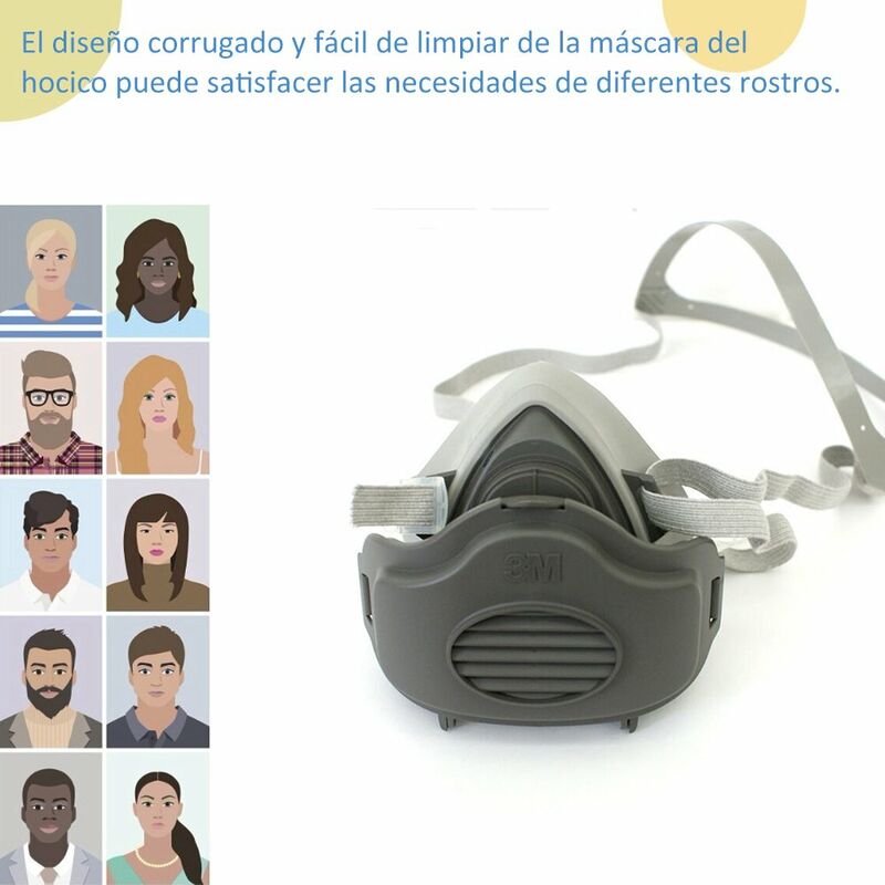Respirador de mascara antipolvo 3M 3200, mascara a prueba de polvo de media cara, cubierta de algodon con filtro de gas de seguridad
Respirador de mascara antipolvo 3M 3200, mascara a prueba de polvo de media cara, cubierta de algodon con filtro de gas de seguridad