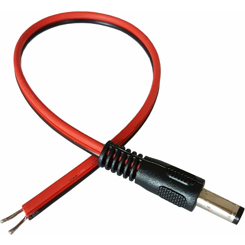 M Dc Power Patch Cable Lead Mm X Mm Male Plug To Bare Ends