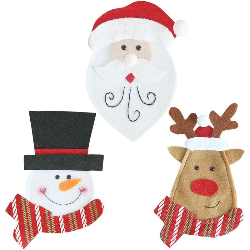3PCS Navidad Muñeco de nieve Vajilla Titular Cubiertos Bolsas Set Cuchillo Cuchara Tenedor Bolsas
3PCS Navidad Muñeco de nieve Vajilla Titular Cubiertos Bolsas Set Cuchillo Cuchara Tenedor Bolsas