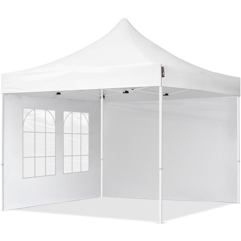 3x3m Gazebo plegable - 2 paneles laterales PES300 Gazebo plegable de acero Carpas de fiesta en el jardín blanco - bianco
3x3m Gazebo plegable - 2 paneles laterales PES300 Gazebo plegable de acero Carpas de fiesta en el jardín blanco - bianco