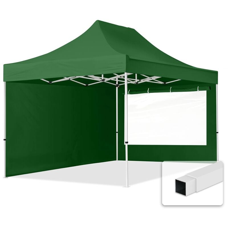 3x4,5m Gazebo plegable - 2 paneles laterales (panorámica) PES300 Gazebo plegable de acero Carpas de fiesta en el jardín verde - verde
3x4,5m Gazebo plegable - 2 paneles laterales (panorámica) PES300 Gazebo plegable de acero Carpas de fiesta en el jardín verde - verde