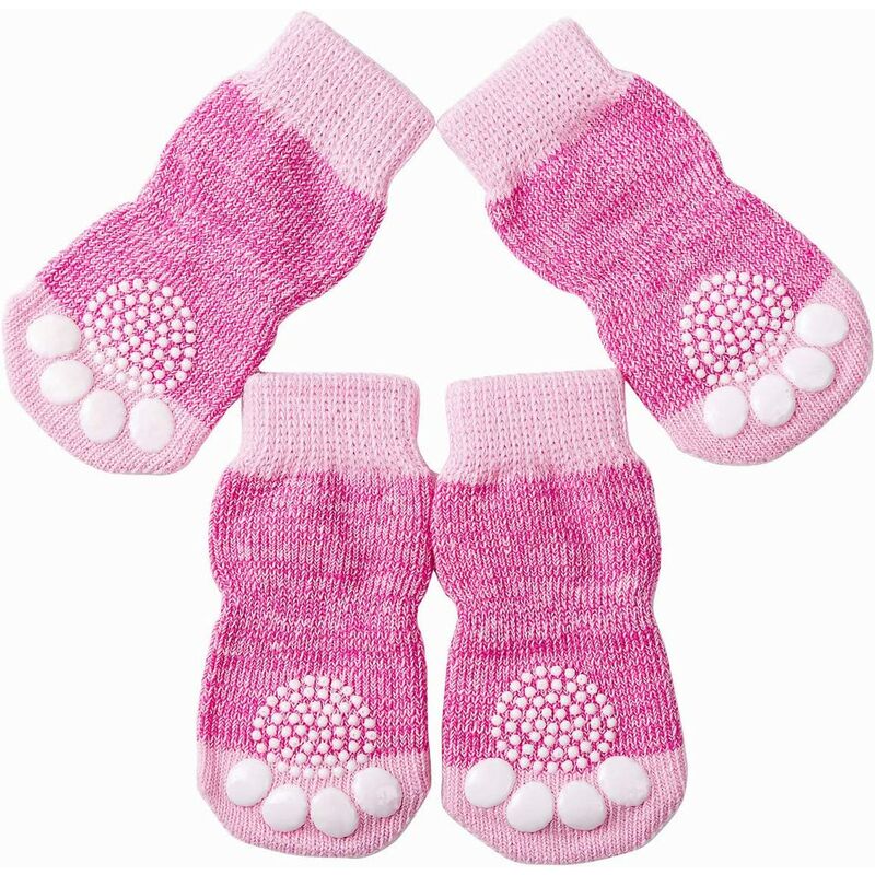 4 calcetines antideslizantes para perros y gatos con control de tracción para uso en interiores, calcetines para perros y gatos para perros y gatos
4 calcetines antideslizantes para perros y gatos con control de tracción para uso en interiores, calcetines para perros y gatos para perros y gatos
