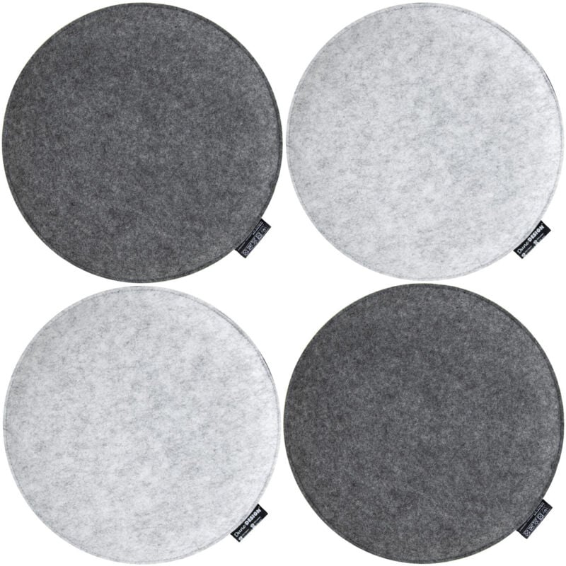 Dunedesign - 4 Cojines de Fieltro para Sillas Ø 35x3 Cojín de Asiento Redondo 2-colores Gris
Dunedesign - 4 Cojines de Fieltro para Sillas Ø 35x3 Cojín de Asiento Redondo 2-colores Gris