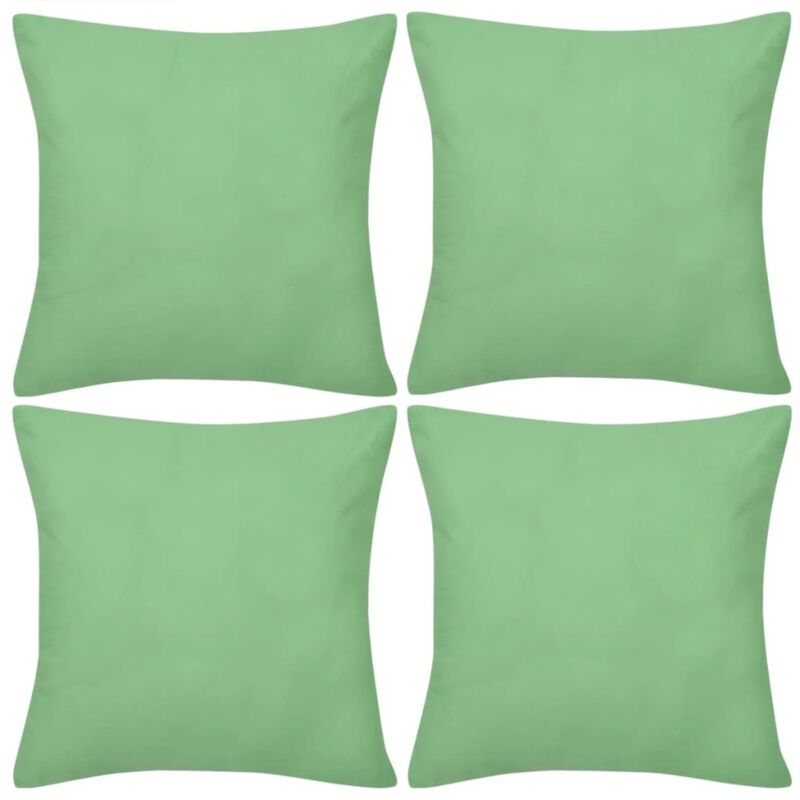 vidaXL Fundas para Cojines 4 Unidades de Algodón Verde Manzana 80x80 cm - Verde
vidaXL Fundas para Cojines 4 Unidades de Algodón Verde Manzana 80x80 cm - Verde