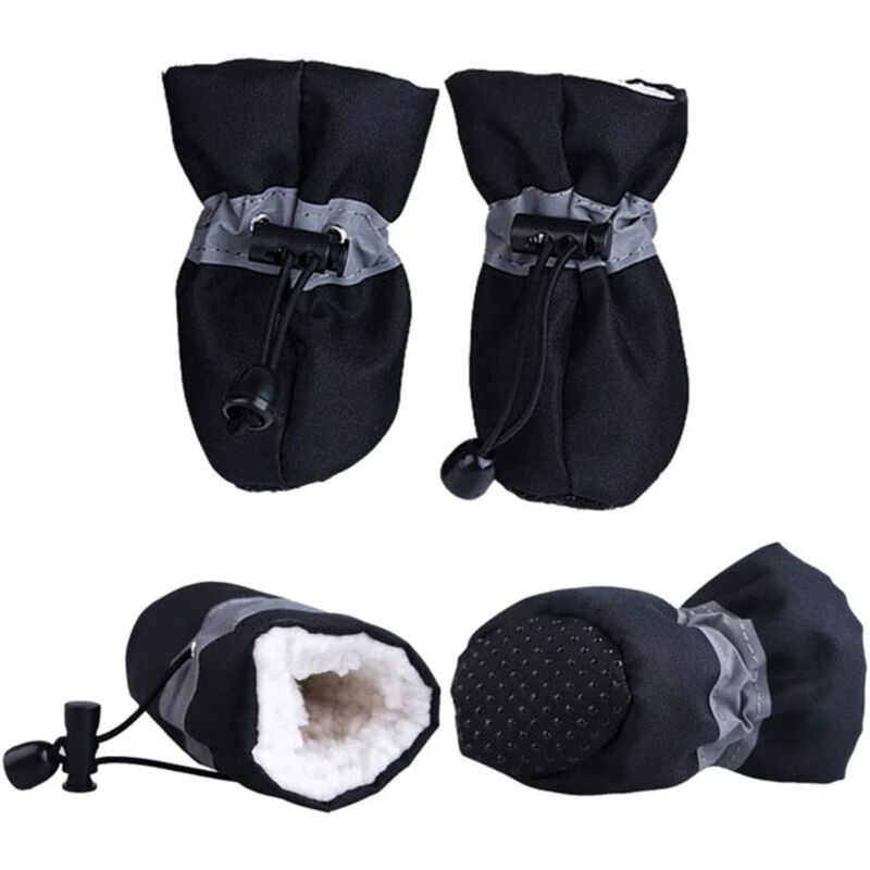 4 piezas de zapatos para perros, tamaño 4, impermeables, antideslizantes, para cachorros, cálidos, de invierno, con suela suave, para lluvia, nieve,
4 piezas de zapatos para perros, tamaño 4, impermeables, antideslizantes, para cachorros, cálidos, de invierno, con suela suave, para lluvia, nieve,