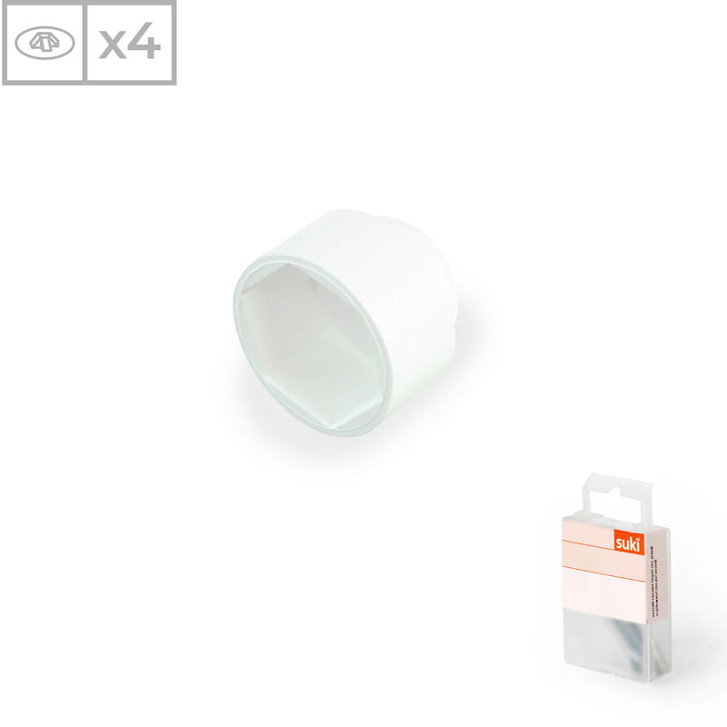 Suki - 4 Tapa tornillos de cabeza hexagonal fabricado en plástico blanco, medidas 6mm
Suki - 4 Tapa tornillos de cabeza hexagonal fabricado en plástico blanco, medidas 6mm