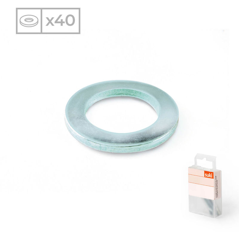 Pack 40 Arandelas Planas | Fabricadas en Acero Zincado | Métrica: 4 | Material de Alta Resistencia
Pack 40 Arandelas Planas | Fabricadas en Acero Zincado | Métrica: 4 | Material de Alta Resistencia