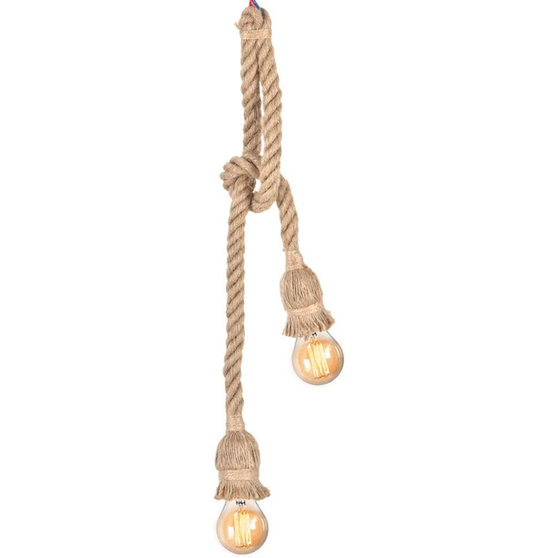 4M Lámparas de Colgar Vintage Colgante Industrial Doble Cabeza Lámpara de Techo Cuerda de Cáñamo Estilo de Retro E27 para Comedor Sala Restaurante Bar
4M Lámparas de Colgar Vintage Colgante Industrial Doble Cabeza Lámpara de Techo Cuerda de Cáñamo Estilo de Retro E27 para Comedor Sala Restaurante Bar